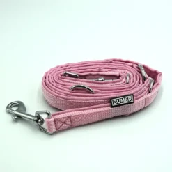 BUMER Hundeleine, gepolstert, Länge 200cm OXFORD-Farbe Cremepink Gurtband-Breite 15 mm Gurtband-Farbe PREMIUM X Rosenzart Ringe & Karabiner silberfarbig (Kopie)