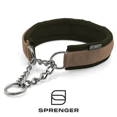 BUMER Hundehalsband, SPRENGER® Durchzugskette, Softshell