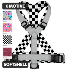 BUMER Hundegeschirr 80er JAHRE MUSTER, gepolstert, (Softshell)