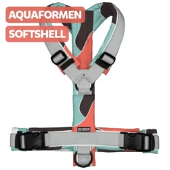 BUMER Hundegeschirr "AQUAFORMEN" Modernes Softshell-Hundegeschirr "Aquaformen", gepolstert, (Softshell), komplett konfigurierbar
