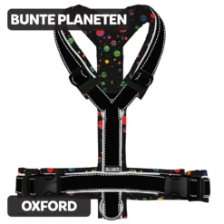 BUMER Hundegeschirr BUNTE PLANETEN gepolstert, (Oxford), komplett konfigurierbar