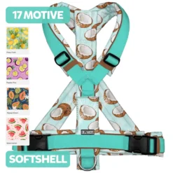 BUMER Hundegeschirr FRÜCHTE, gepolstert, (Softshell)