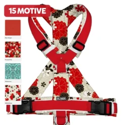 BUMER Hundegeschirr JAPANISCHE HARMONIE, gepolstert, (Softshell), komplett konfigurierbar (3)