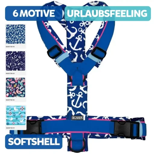 BUMER Hundegeschirr, MARITIM, (Softshell)