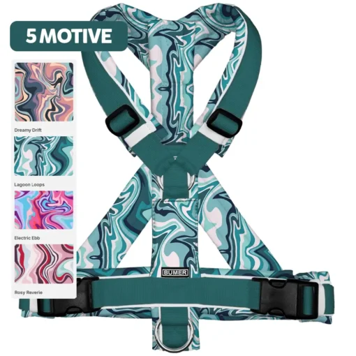 BUMER Hundegeschirr MARMOR, gepolstert, (Softshell), komplett konfigurierbar