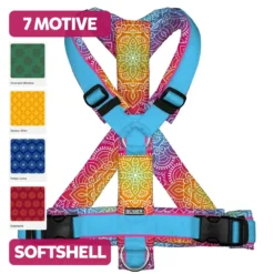 BUMER Hundegeschirr ORNAMENTA, gepolstert, (Softshell), komplett konfigurierbar