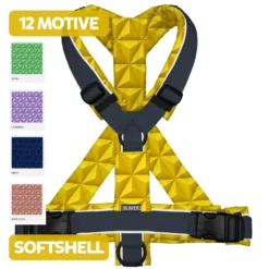 BUMER Hundegeschirr PRISMEN, gepolstert, (Softshell), komplett konfigurierbar