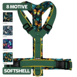 BUMER Hundegeschirr SCHMETTERLINGE, gepolstert, (Softshell), komplett konfigurierbar (2)
