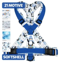 BUMER Hundegeschirr WINTERMOTIVE, gepolstert, (Softshell), komplett konfigurierbar