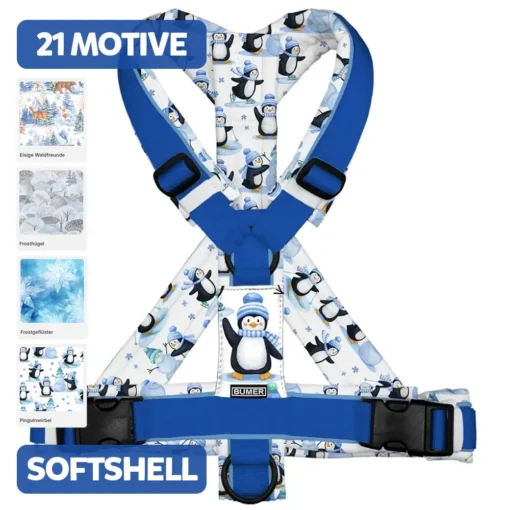 BUMER Hundegeschirr WINTERMOTIVE, gepolstert, (Softshell), komplett konfigurierbar
