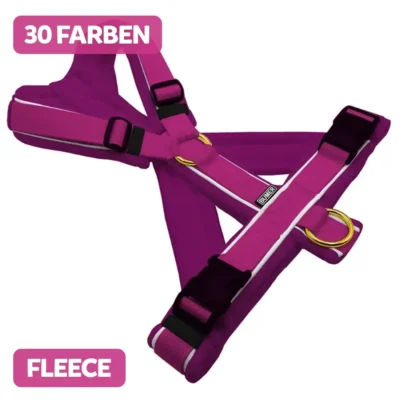 BUMER Hundegeschirr, gepolstert, (FLEECE), komplett konfigurierbar