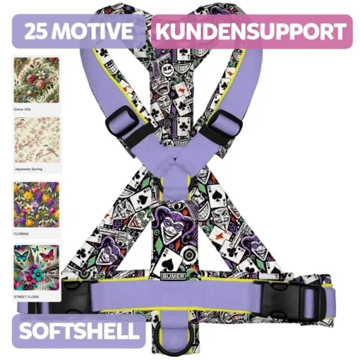 BUMER Hundegeschirr, gepolstert, (Softshell), komplett konfigurierbar KUNDENSUPPORT-KREATIV