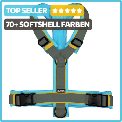 BUMER Hundegeschirr, gepolstert, (Softshell), komplett konfigurierbar