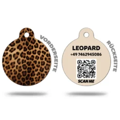 SAFARI Hundemarke personalisierbar Scan It, rund mit QR Code