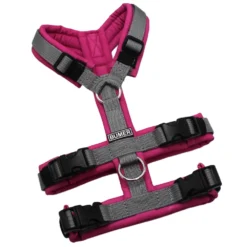 BUMER Sicherheitsgeschirr, Größe XXS, Gurtband PREMIUM Pearly Horizon, Softshell MA6203, Ringe silberfarbig (Edelstahl), Schnallen schwarz (DURAFLEX®)