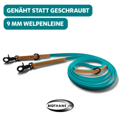 BUMER Führleine BIOTHANE® – 9mm extra schmal, leicht & genäht